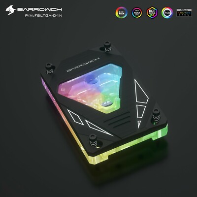 BarrowCH FBLTGA-04N CPU Water Block for AMD Ryzen 3 5 7 9 AM3+ AM4 AM5 5V aRGB