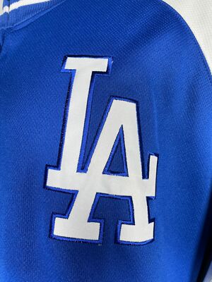 Los Angeles Dodgers MLB Stitches Blue Full Zip Varsity Jacket