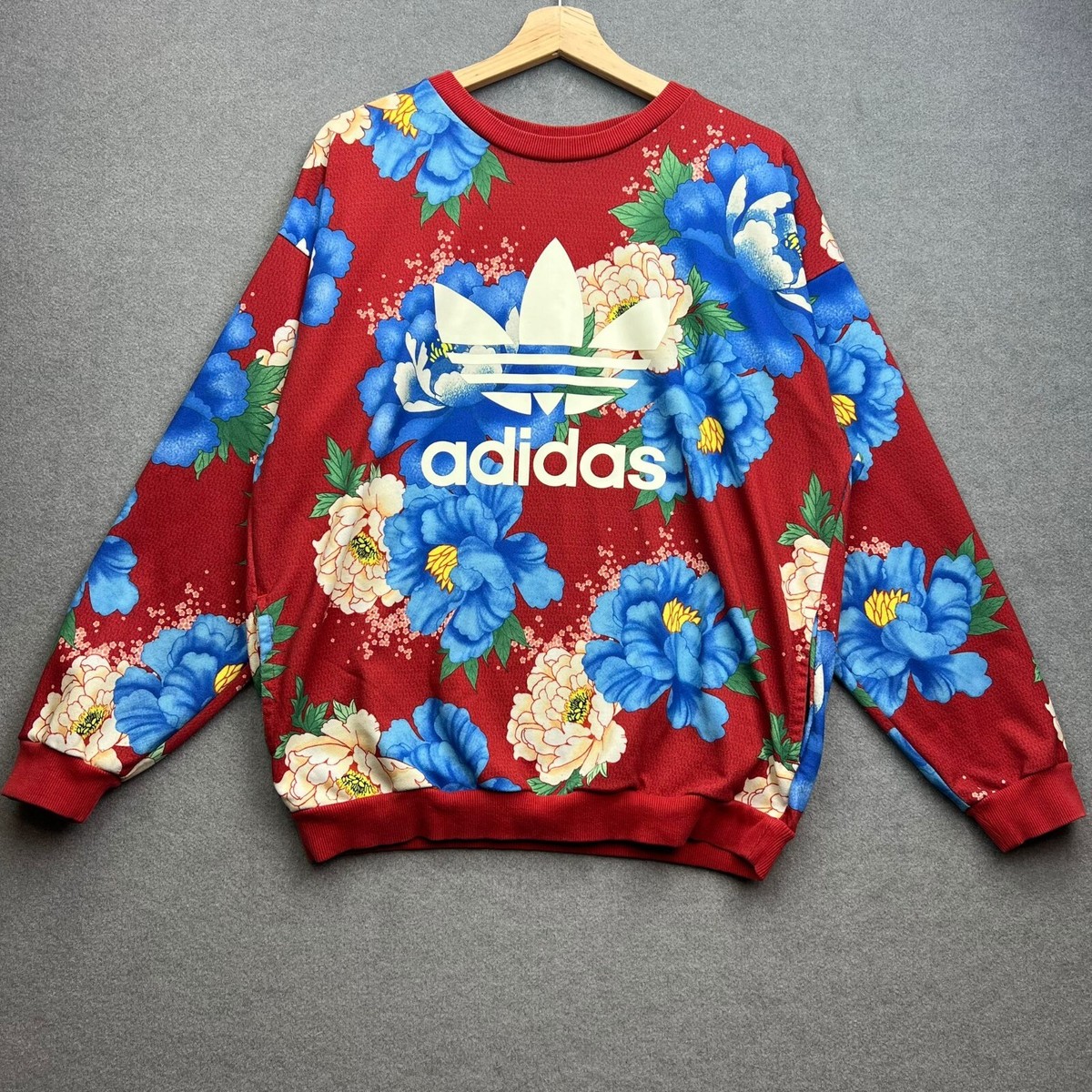 ADIDAS FARM RIO Sweatshirt UK 12 M CHITA Floral Originals AOP