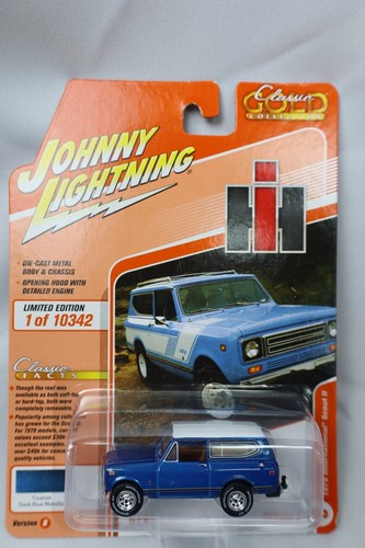 Voiture Miniature Johnny Lightning 1965 Pontiac Catalina 2+2 Bleue - Édition Classic Gold 2016 - 1:64 - Neuf