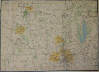 Western Massachusetts Laminated Wall Map (JM)