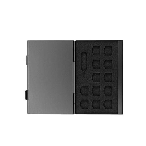 21-w-1 Przenośna karta micro SIM Nano Memory Storage Box Aluminiowa obudowa ochronna - Zdjęcie 5 z 12