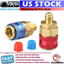 High Low AC Quick Coupler Adapter for Freon Manifold Gauge Hose Conversion Kit