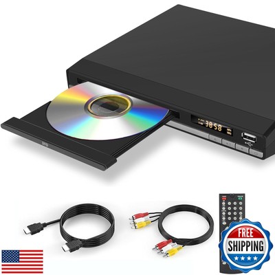 DVD Player HDMI Region Free DVD Players for TV, 1080P Upscaling, USB Input, H