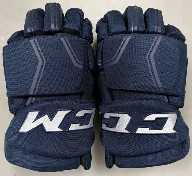 Pro stock CCM Quicklite hockey gloves 15" Winnipeg Jets SR HGQL NHL