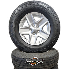 Jeep Gladiator OEM Silver Wheels and Bridgestone Tires New Takeoffs