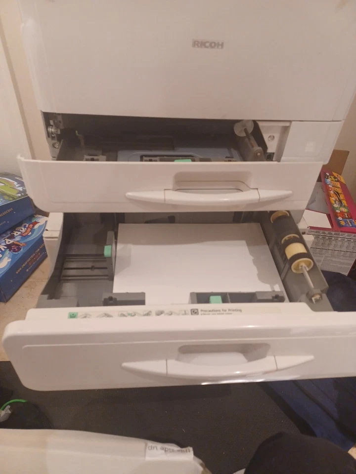 Aficio Mp C305sp with 500 sheet tray and rolling cabinet --Shipping Not Included - Image 3 of 4