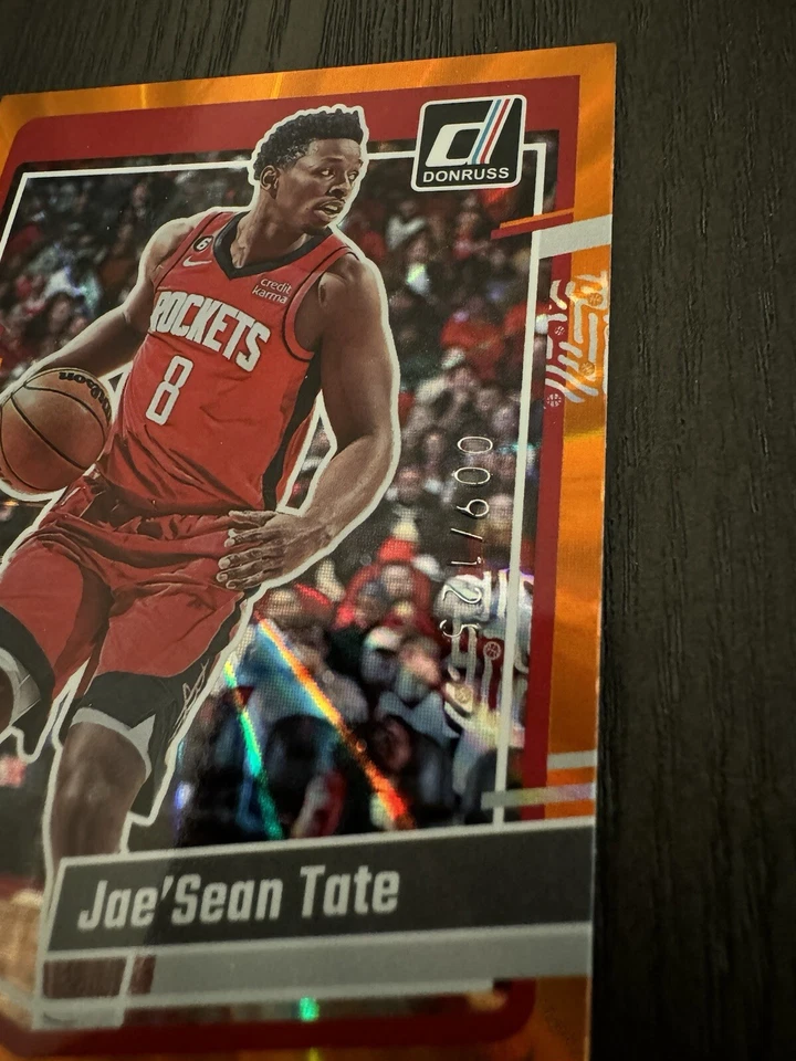 2023-24 Panini Donruss Holo Orange Laser Parallel SP /125 #171 JAE’SEAN TATE - Image 3 of 3