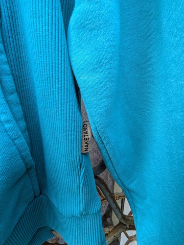 Naketano Taglia M I Poeti a Scelta Uomo Blu Felpa con Cappuccio Zip Giacca Anchor - Foto 10 di 15