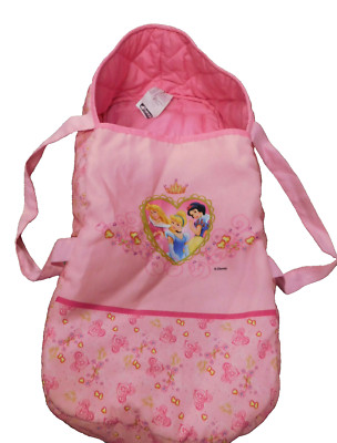 Hauck Fun For Kids Vtg Disney Princess Cinderella Aurora Baby Doll Cloth Carrier