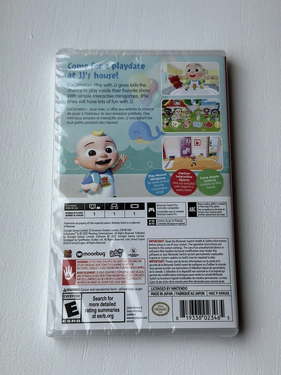 CoComelon Play with JJ Nintendo Switch Cartoon Kids Videogame