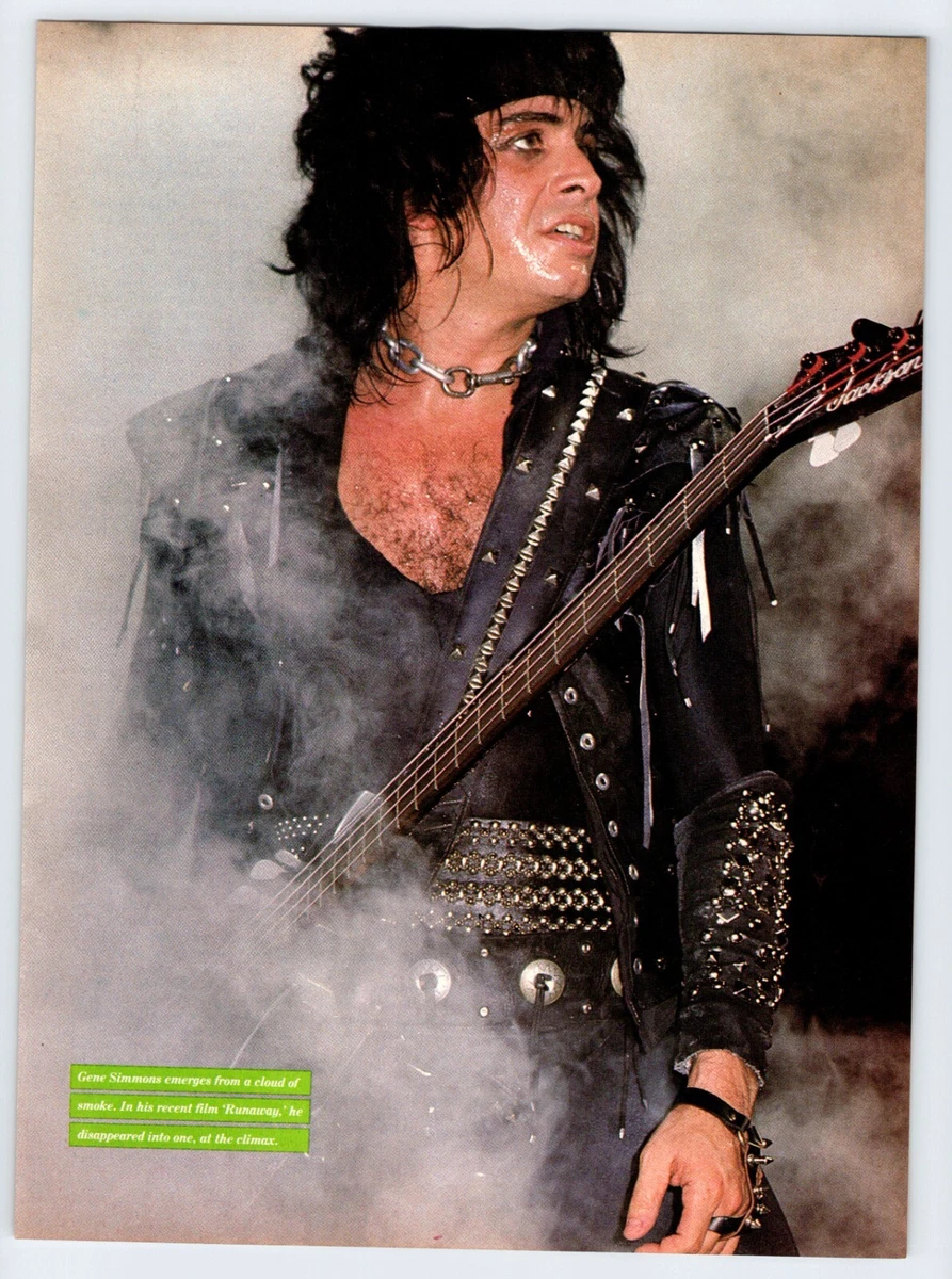 1985 GENE SIMMONS KISS Vintage 8" X 11" Magazine Photo Page 1980's M394 |  eBay