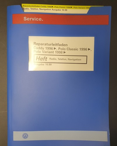VW Reparaturleitfaden Caddy Polo Classic 96 Polo Variant 98 Radio Telefon Navi