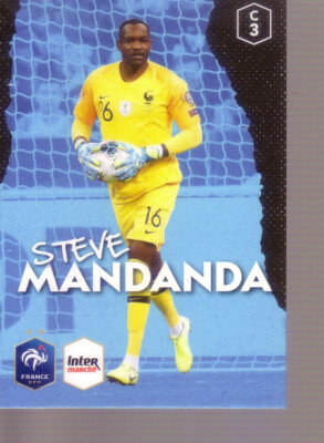 PANINI KARTE AU PLUS PRES DES BLEUS INTERMARCHE 2020 STEVE MANDANDA FRANKREICH # C3