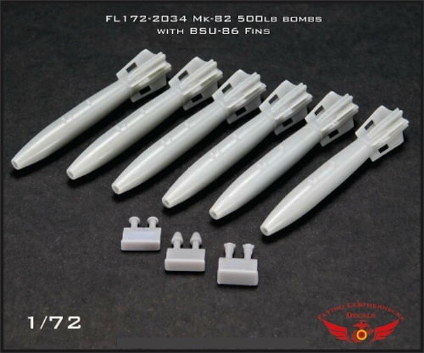 Flying Leathernecks Models 1/72 MK-82 500lb BOMB WITH BSU-86 FIN