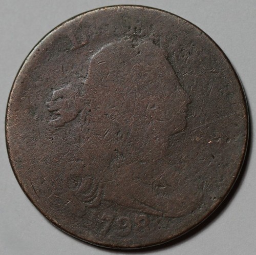 1798/7 Draped Bust Large Cent - US 1c Copper Coin