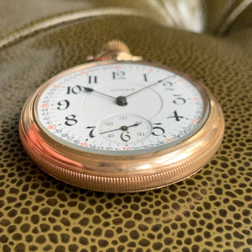 Montre De Poche Hampden 16S 21J Chronomètre Mainliner 1914 - Rare, Fonctionnelle - Occasion Très Bon état