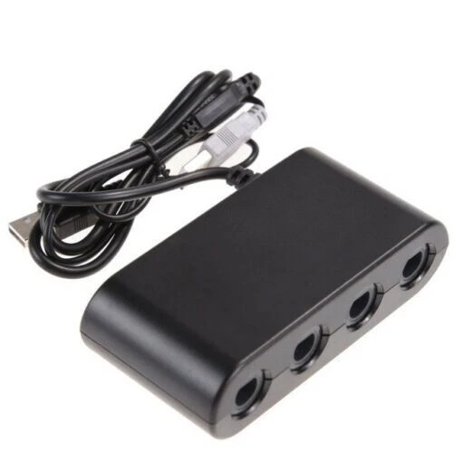 GameCube Controller Adapter For Nintendo Switch 4port to USB Wii U PC 3 In 1 - Image 2 of 4