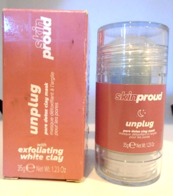 Skin Proud Unplug Pore Detox Clay Mask 1.23oz Exfoliating White Clay 