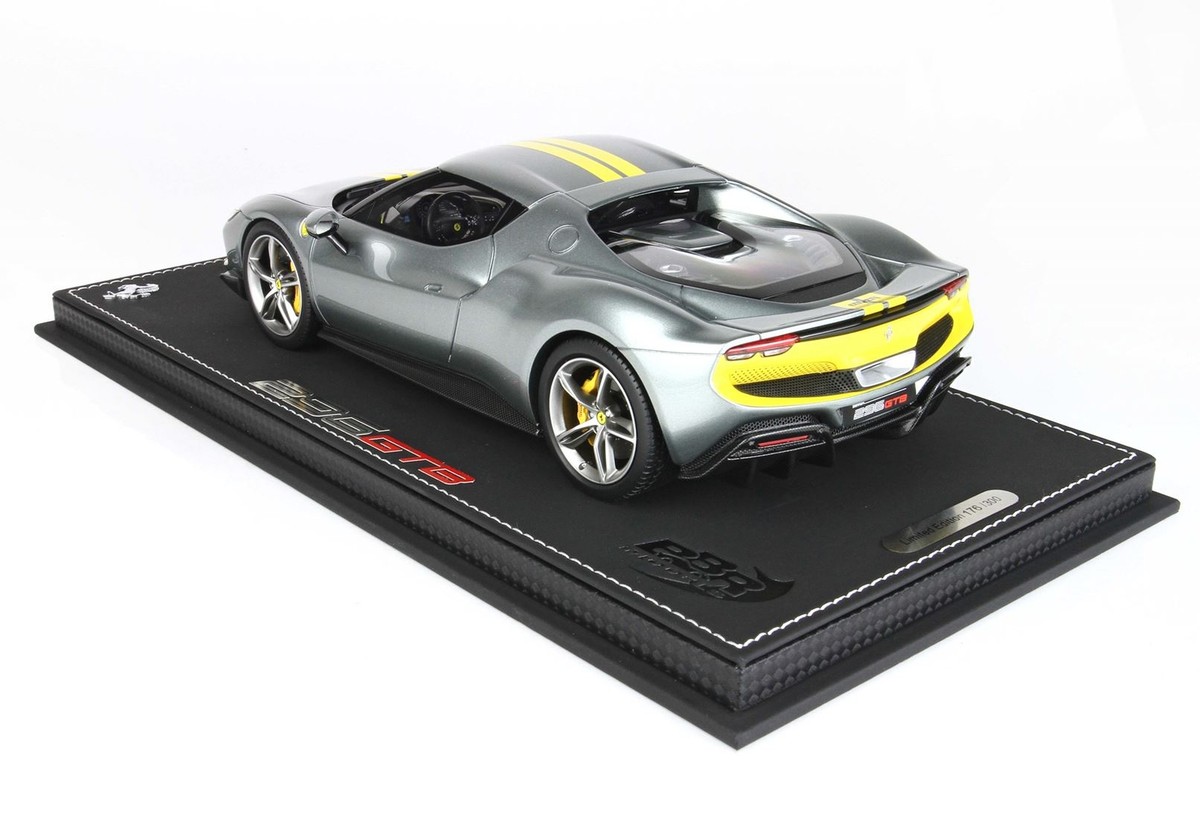 BBR P18211A 1/18 Ferrari 296 GTS Assetto Fiorano Gray