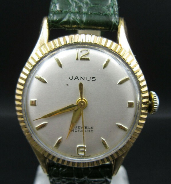 R296 ⭐⭐Vintage " Janus " Hand Wound Wrist Watch ⭐⭐ eBay