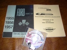 1955 1956 1957 Ford Thunderbird Manuals Parts Cdusb Ext. Trim Serv. Letters