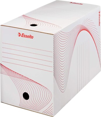 Transferbox Ablagebox Esselte Standard Aufbewahrung 200 mm Weiß 25 Stück