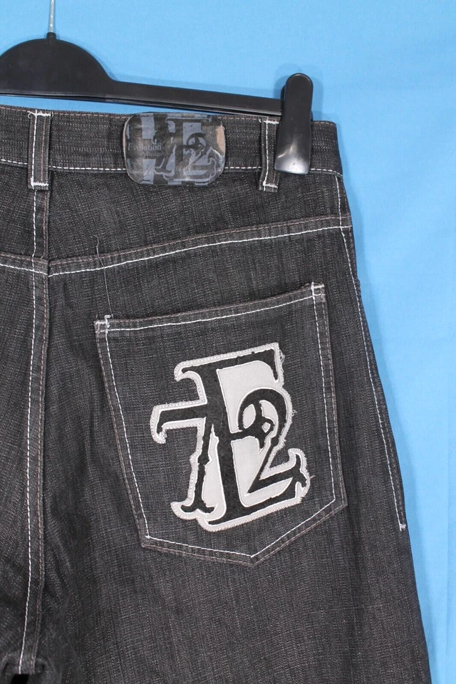 VTG EVOLUTION IN DENIM Y2K Baggy Fit HIP HOP Denim Jeans 34X32 Measure-32X31.5 - Image 4 of 4