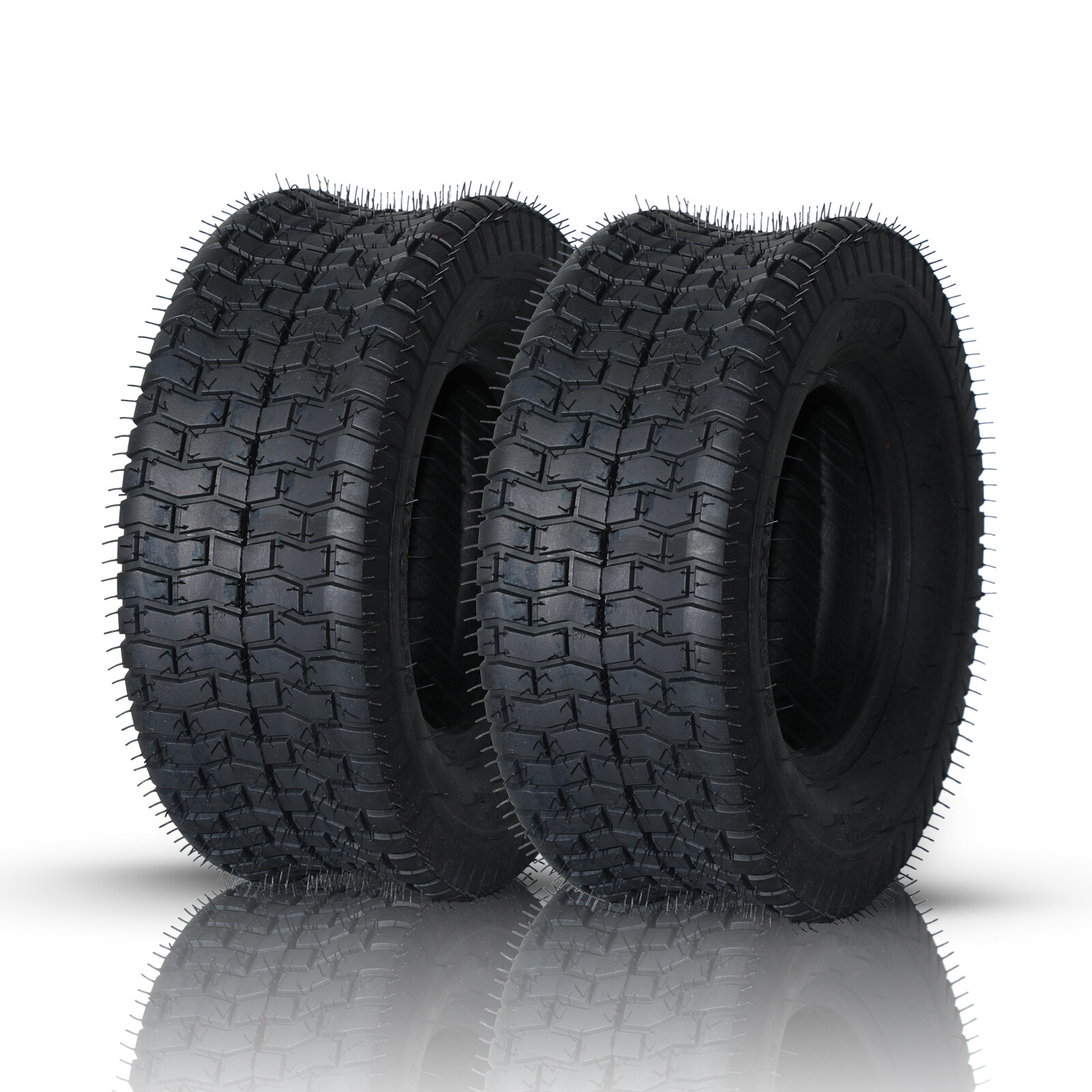 Set of 2 16x6.50-8 Lawn & Garden Mower Turf Tires 2 Ply 16x6.50x8 16x6.5-8