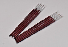 MODELLNG FINE PAINT BRUSH BRUSHES  SIZE 000 / 00 SABLE MODEL pack of 10