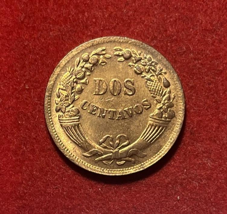 Perú 1944 2 Centavos UNC KM#212.2 T5469a Foto 2 de 2