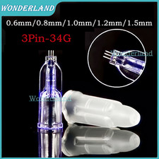 10 Crystal 3Pin Microneedles Anti Aging Eyes Neck Lines Skin Care Three Needles