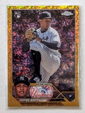 2023 Topps Chrome Update Jhony Brito Gold Mini-Diamond Refractor /50 RC #USC81