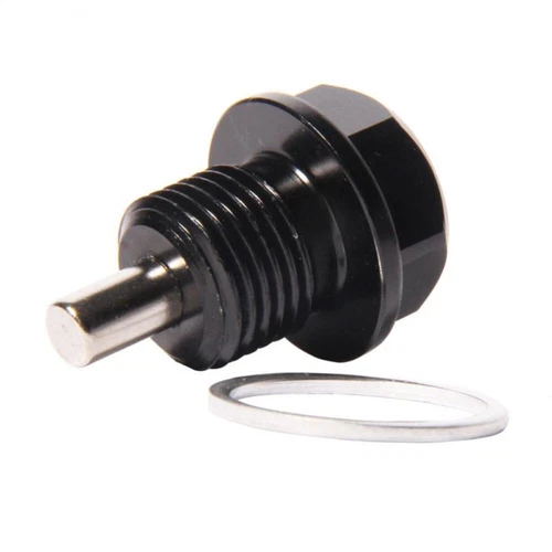 Black M14*1.5MM Magnetic Engine Oil Drain Plug Nut Screw Bolt Oil Drain Sump Nut - Bild 5 von 7