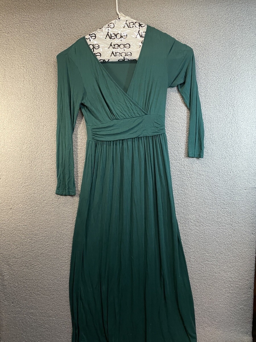 Ouges Long Sleeve Dress Women's Green Long