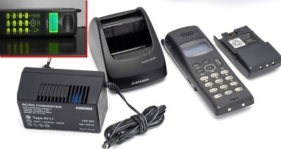 *Very Rare* Mitsubishi MT-791 - Handheld Mobile Station Cell Phone NMT 900 Japan