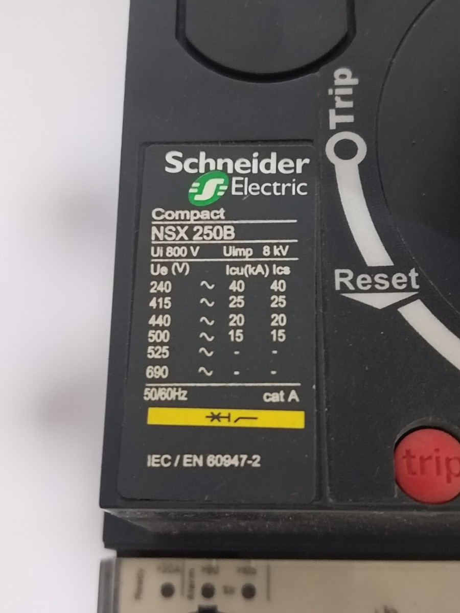 SCHNEIDER NSX 250B 250AMP MCCB CIRCUIT BREAKER | eBay