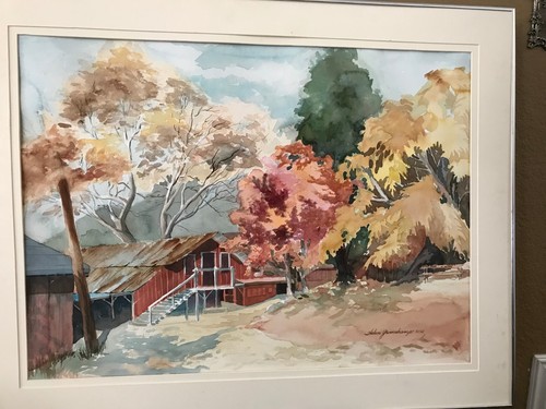 Helen Groenekamp Early Work 1988 Original Watercolor