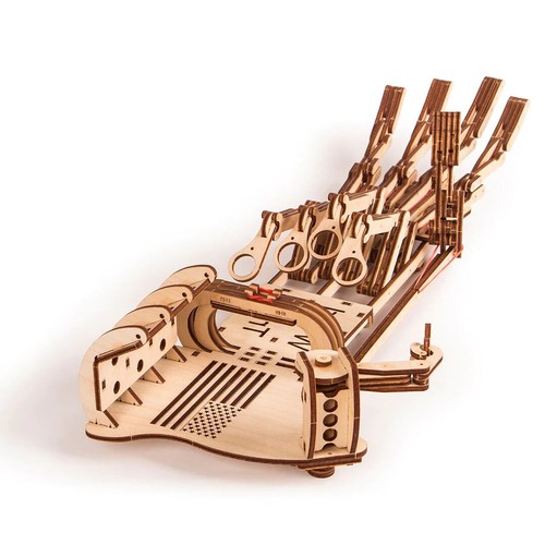 Rompecabezas mecánico 3D Madera Truco madera 3D Robótico Mano Autoensamblaje Set - Imagen 6 de 12