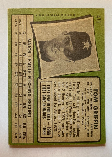 1971 TOPPS BASEBALL Cards Singles U-PICK #251-500 Range from VG-NM - Picture 278 of 320
