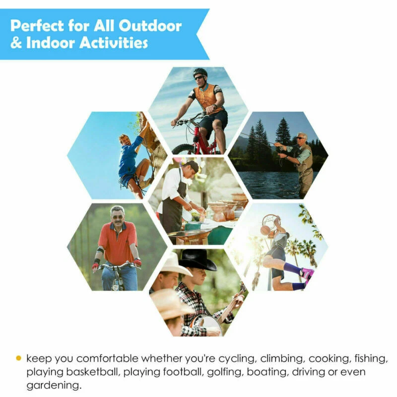 1-100 SCooling Arm Sleeves Cover UV Sun Protection Outdoor Sports For Men Women - Image 4 of 4