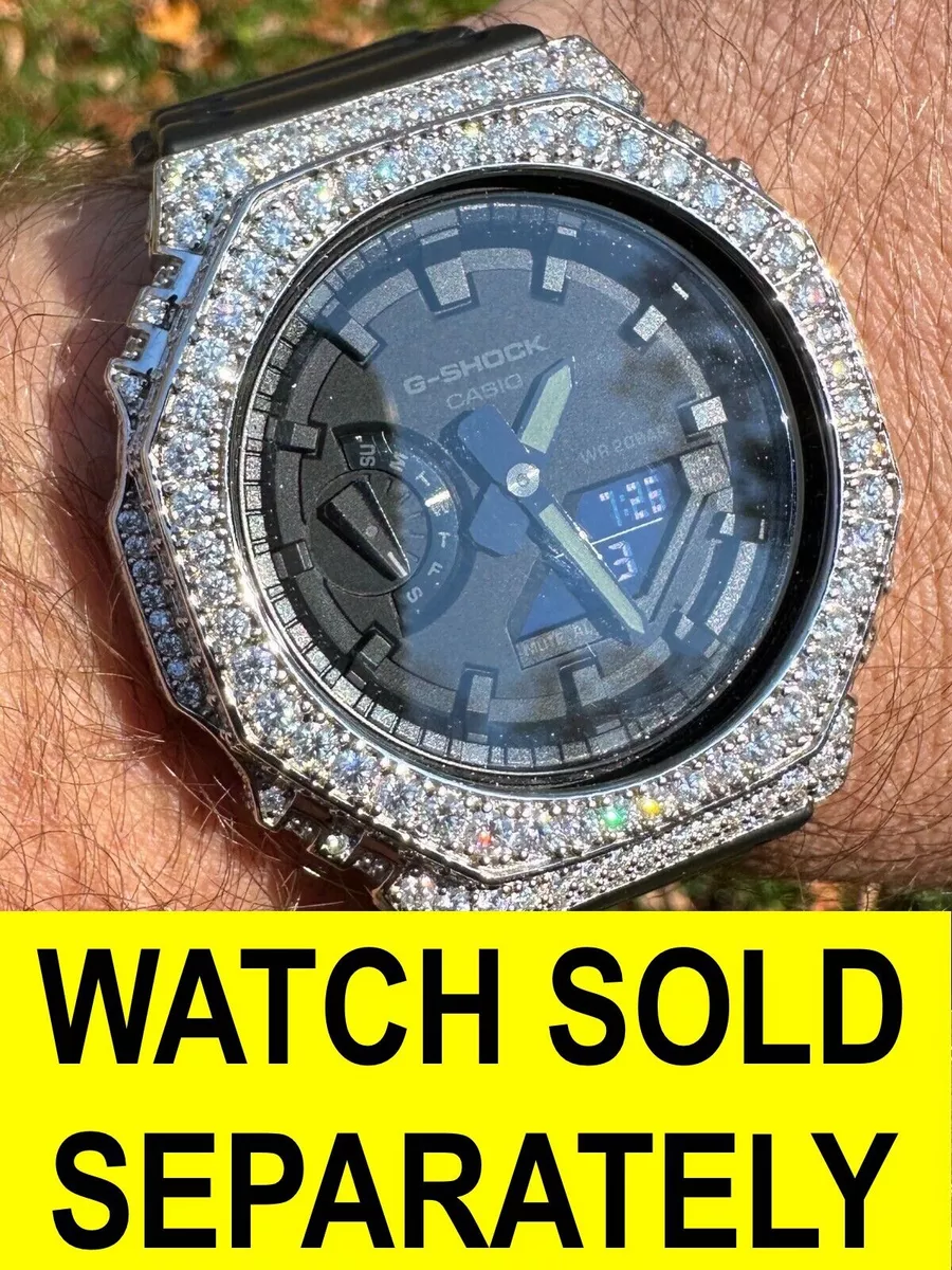 Iced out best sale g shock bezel