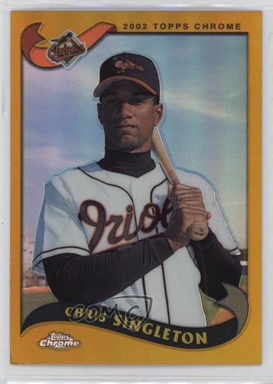 2002 Topps Chrome Gold Refractor Chris Singleton #431 0s55