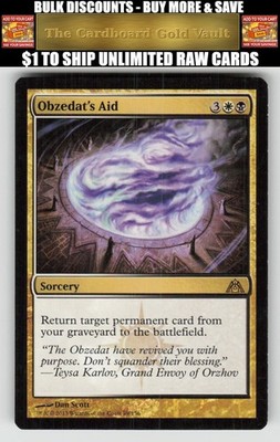 Magic_the_gathering Dragon's Maze #89 Obzedat's Aid