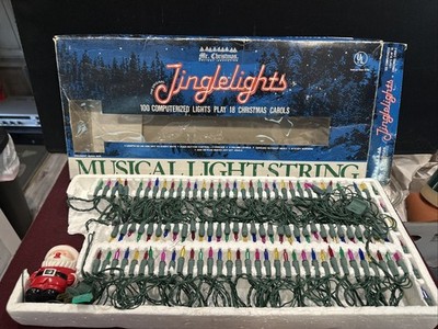 Vtg Mr. Christmas Jingle 100 String Lights Musical Computerized 21 Songs New 