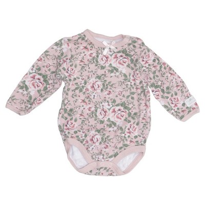 Tiny One, Body, Größe: 62, Pink/Grün, Bio-Baumwolle, Blumen, Mädchen #Tme