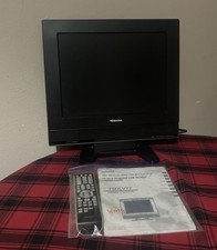 Toshiba LCD TV DVD Player Combo w/ Remote  Table Stand 15DLV77 