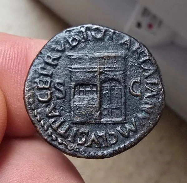 Roman Coin, Beautiful AE Ace by Nero (D3) - Image 2 of 2