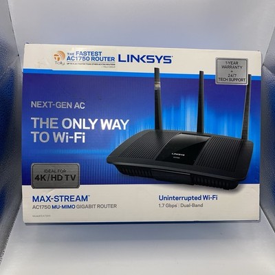 Linksys AC Max-Stream AC1750 EA7300  MU-MIMO Gigabit Router 1.7 Gbps Dual Band