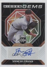 2021 Panini Elite Extra Edition Hidden Gems Black Spencer Strider Auto a3i